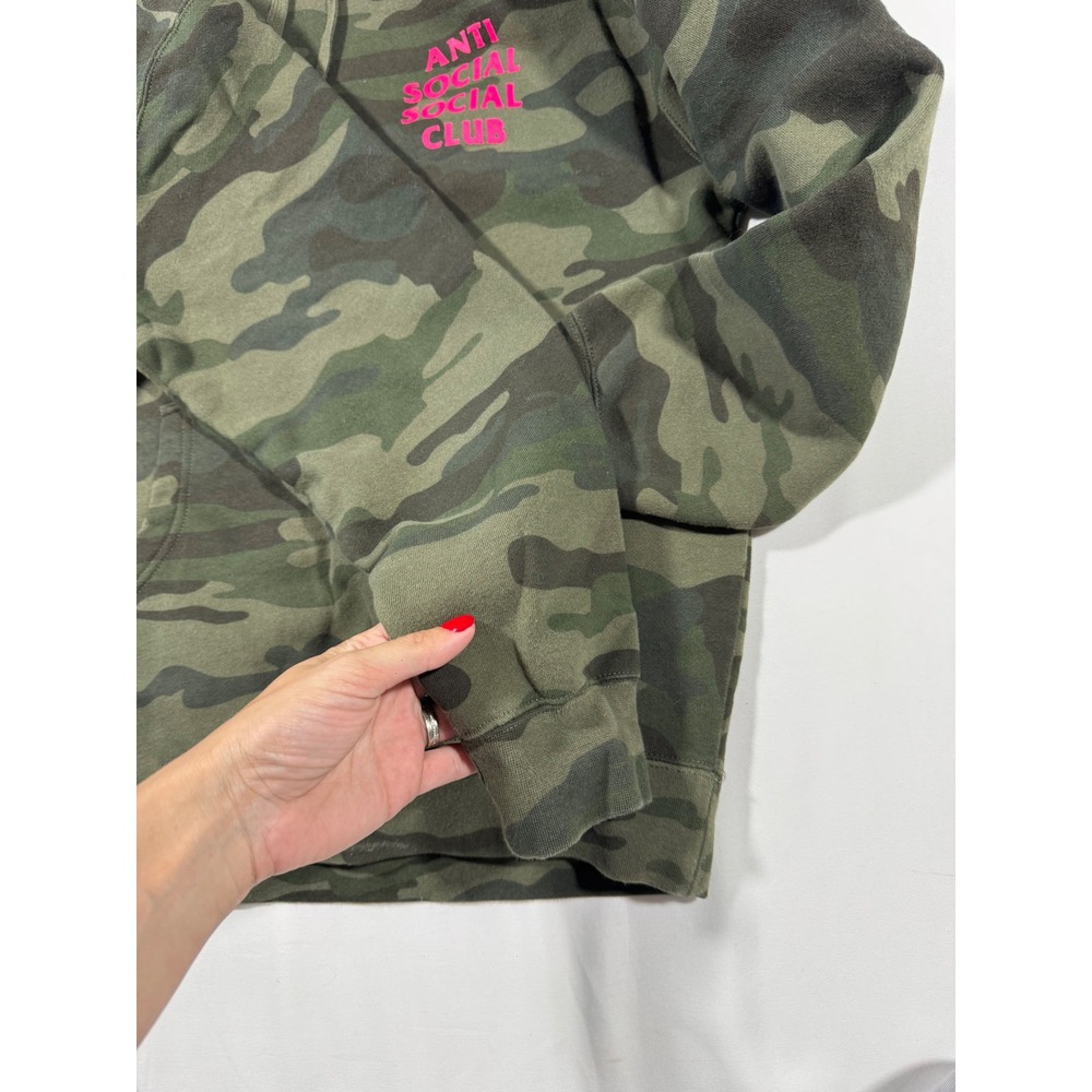 Anti Social Social Club ASSC Hoodie Camo Pink XS Oversized Streetwear Unisex - Picture 8 of 10